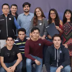 Alumnos de IGEM TEC CEM en evento OrgulloTec2018