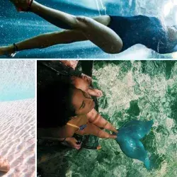 ¿Sirena real? Camila, la campeona de buceo libre que lucha por el mar