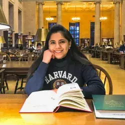 She finished her master when she was 16. Now she’s going to Harvard