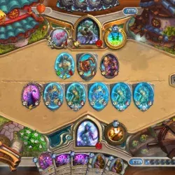 Jugadores de esports en partida de hearthstone