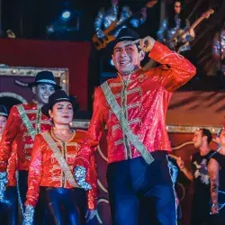 Estudiante del tec en presentación de danza y baile