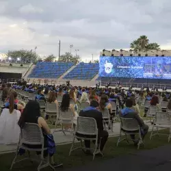 Continúa celebración de Generación 2020 en el Estadio de los Borregos