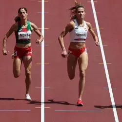 Paola Morán atleta destacada de Borregos Tec logró su pase a semifinales de 400 metros planos en Tokio 2020.