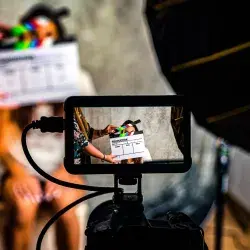 Cortometraje siendo grabado