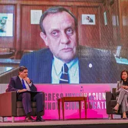 Los rectores de las universidades que conforman La Tríada participaron en el panel.