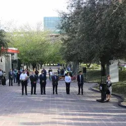Realizan guardia de honor en memoria de Jorge y Javier