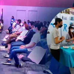 Alumnos de campus CDJ exponiendo su proyecto en LSH