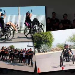 Aquí se muestran tres imágenes del equipo Iktan Roving participando en la competencia NASA Human Exploration Rover Challenge. Mexicanos son los mejores del mundo en competencia de la NASA