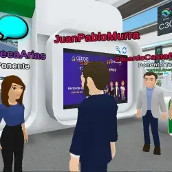 Juan Pablo Murra visitó la exposición de profesores del Tec Campus Virtual