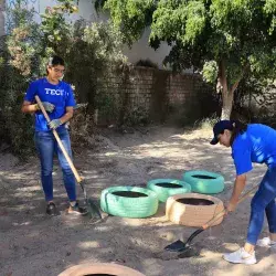 grupo estudiantil B Eco, renuevan parque urbano en zapopan, labor social. 