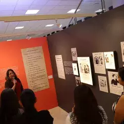 Inclusión, exposición cuando el hilo se hace red, en Tec Guadalajara. 