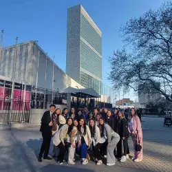 Alumnos de campus Ciudad Juárez en la Sede de las Naciones Unidas