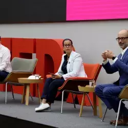 Los alcaldes durante el panel de análisis, en Countdown.