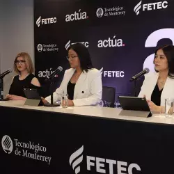 alumnas del Tec presentan la agenda de Actúa