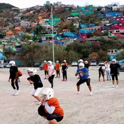 Equipo de Cardenales Campana Altamira entrenando en campo en la Campana.