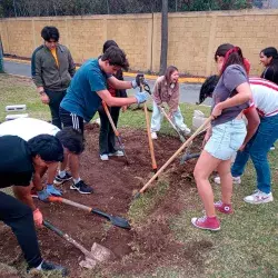 Jardín botánico en PrepaTec Santa Anita. 