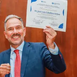 José Luis Caballero, presidente de la CIDH y EXATEC, dio una conferencia en el Tec campus Chihuahua sobre los derechos humanos en América.