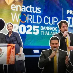 Montaje de jóvenes mexicanos