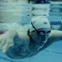 Juegos Centroamericanos nadador de PrepaTec Santa Anita. 