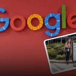 Ana en las instalaciones de Google