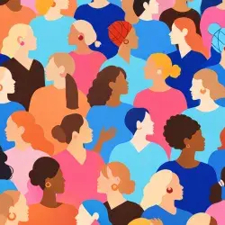 Mujeres hablando entre sí. 