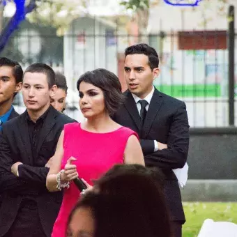 Alumnos durante premiación