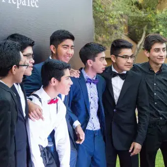 Alumnos durante premiación