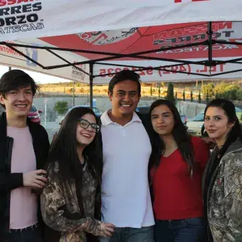 En la carrera