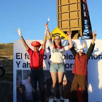 En la carrera