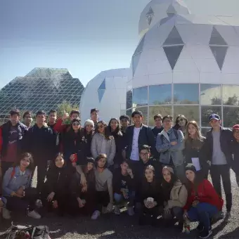 Alumnos en viaje escolar