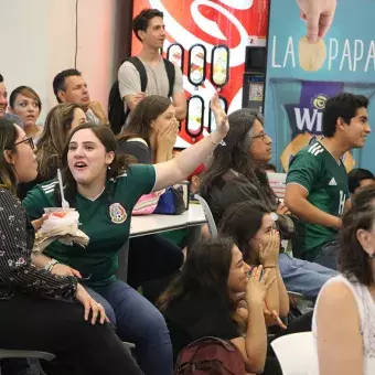 Comunidad Tec vivió el ambiente mundialista en el partido de México contra Suecia