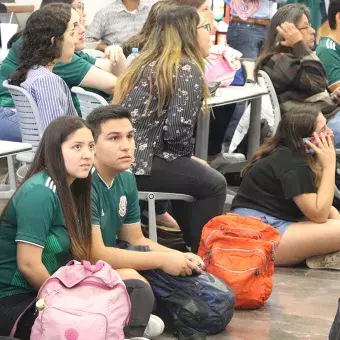 Comunidad Tec vivió el ambiente mundialista en el partido de México contra Suecia