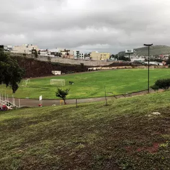 Actual cancha empastada.