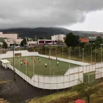 Cancha de fútbol rápido.