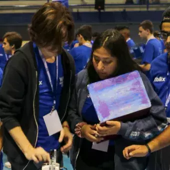 Estudiante se encuentra en la competencia.