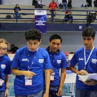 Estudiante se encuentra en la competencia.