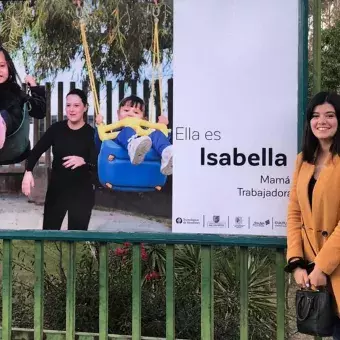 Integrante del equipo que fotografió a las personas.