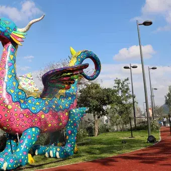 Alebrije en el nuevo Parque Central del Tec de Monterrey