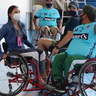 Convivencia con equipo de básquetbol Santos de San Luis