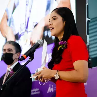 Las ganadoras del Premio Mujer Tec compartieron mensajes de aliento y empoderamiento de las mujeres.