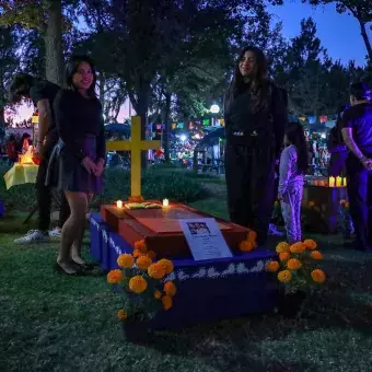 Fiesta de Humanidades de PrepaTec Guadalajara para celebrar el día de muertos.