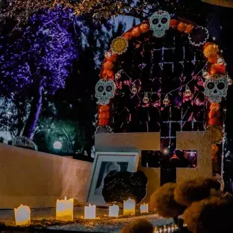 Fiesta de Humanidades de PrepaTec Guadalajara para celebrar el día de muertos.