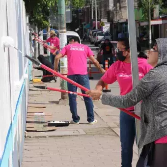 Los voluntarios practicaron valores como la solidaridad, el compromiso, trabajo en equipo, etc. 