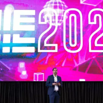 Juan Pablo Murra, rector de Profesional y Posgrado del Tec de Monterrey, durante la inauguración del CIIE 2023