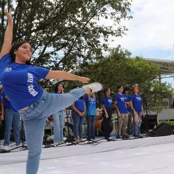 Celebración estudiantil 80 aniversario Tec