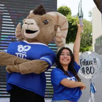 Celebración estudiantil 80 aniversario Tec