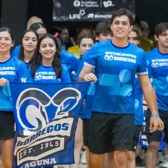 La delegación de Borregos Laguna en los Intercampus