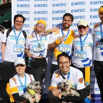 Amigos con medalla