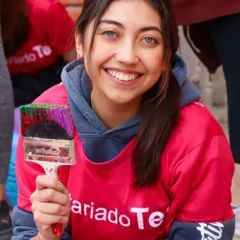 No podían faltar las sonrisas en Voluntariado Tec