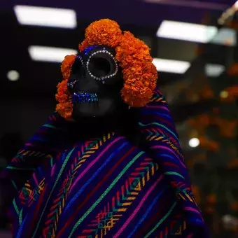 Fiesta de humanidades en PrepaTec Santa Anita para celebrar Día de Muertos. 